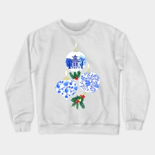 Chinoiserie Christmas Ornaments Crewneck Sweatshirt